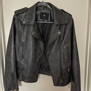 Faux leather jacket